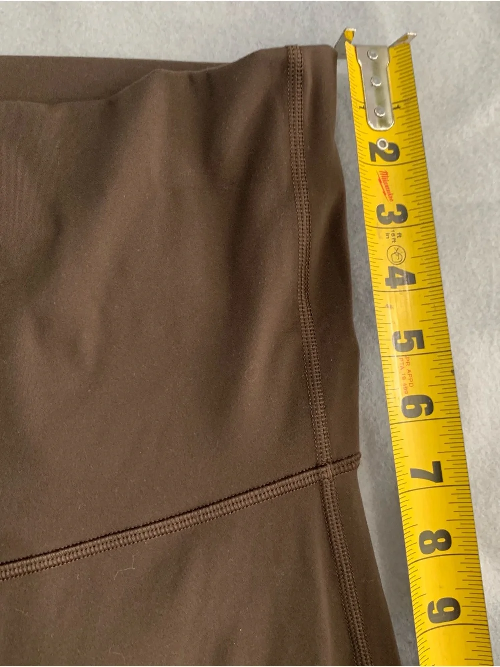 ALO Yoga Softsculpt Foldover Pants Sz XXS/S Expresso Wide-Leg High Waist